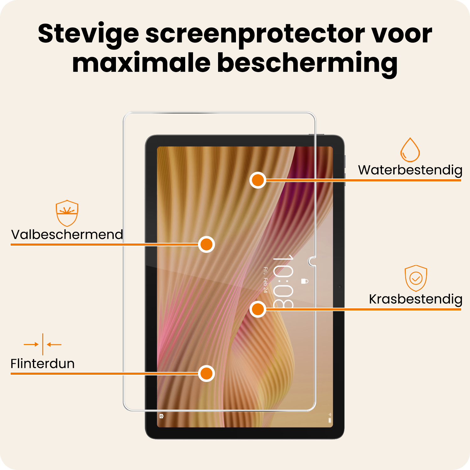 Nomfy Nomfy Lenovo Tab 10.1 inch Screenprotector