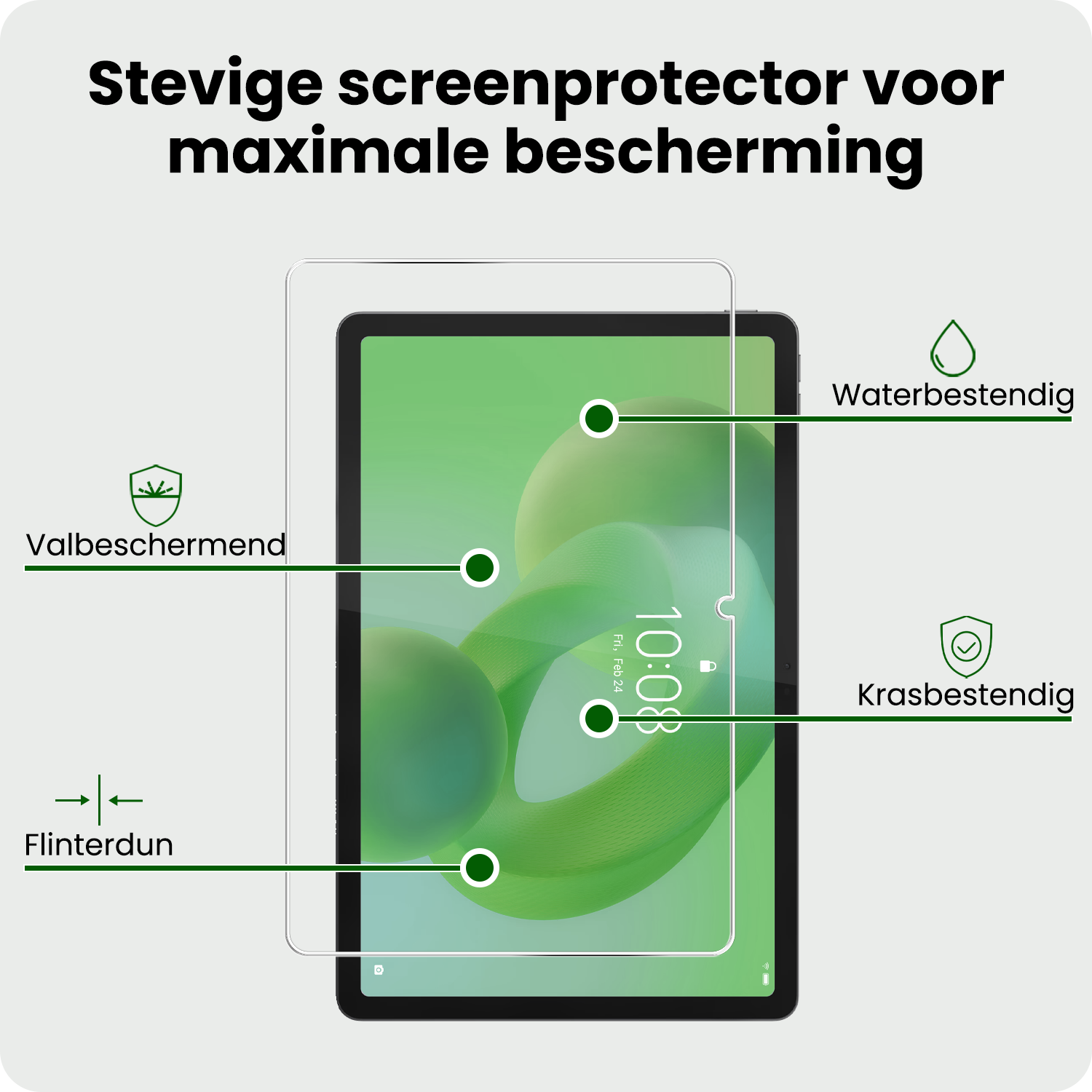 BASEY. BASEY. Lenovo Idea Tab Screenprotector - 2 PACK