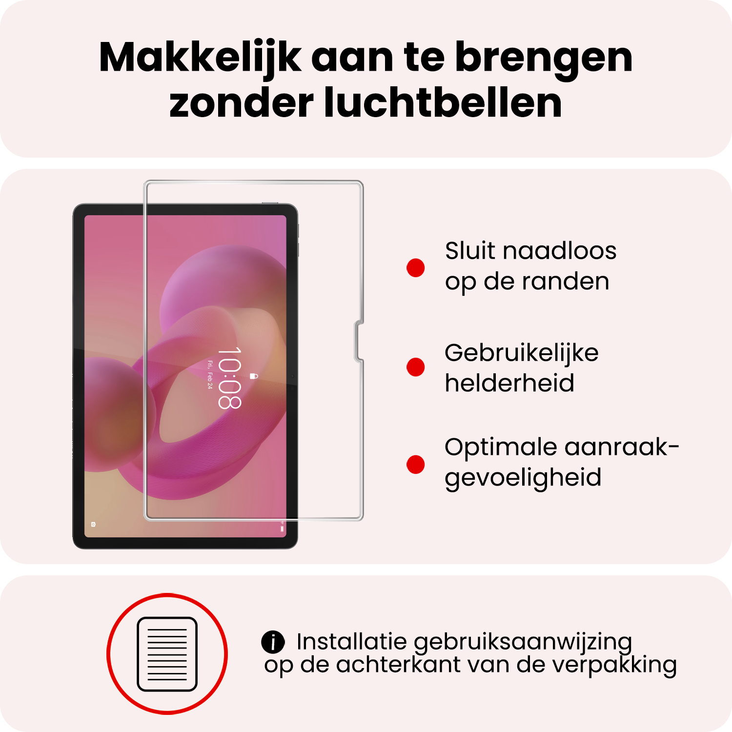 NoXx NoXx Lenovo Idea Tab Pro Screenprotector - 3 PACK