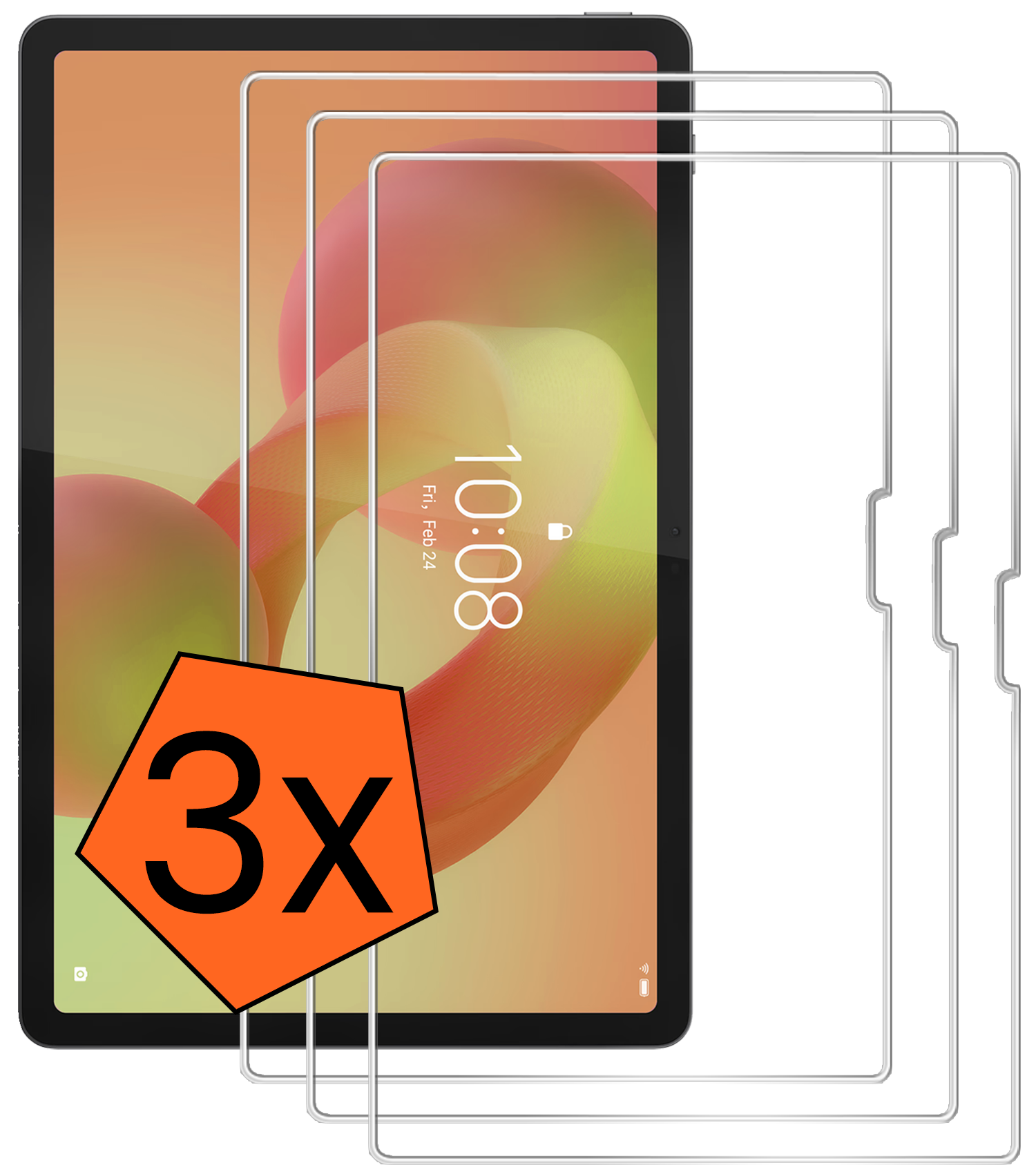 Nomfy Nomfy Lenovo Idea Tab Pro Screenprotector - 3 PACK