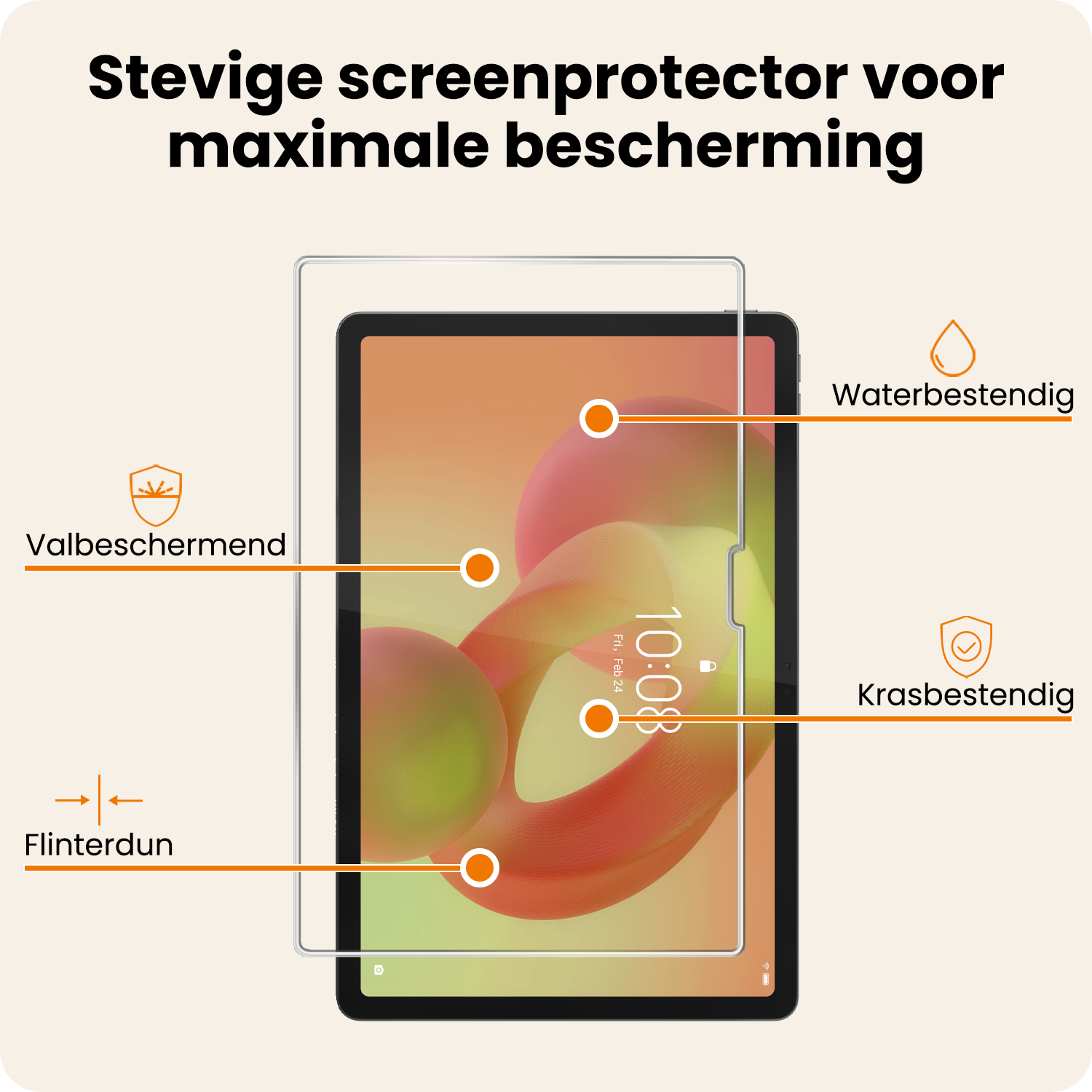 Nomfy Nomfy Lenovo Idea Tab Pro Screenprotector - 3 PACK