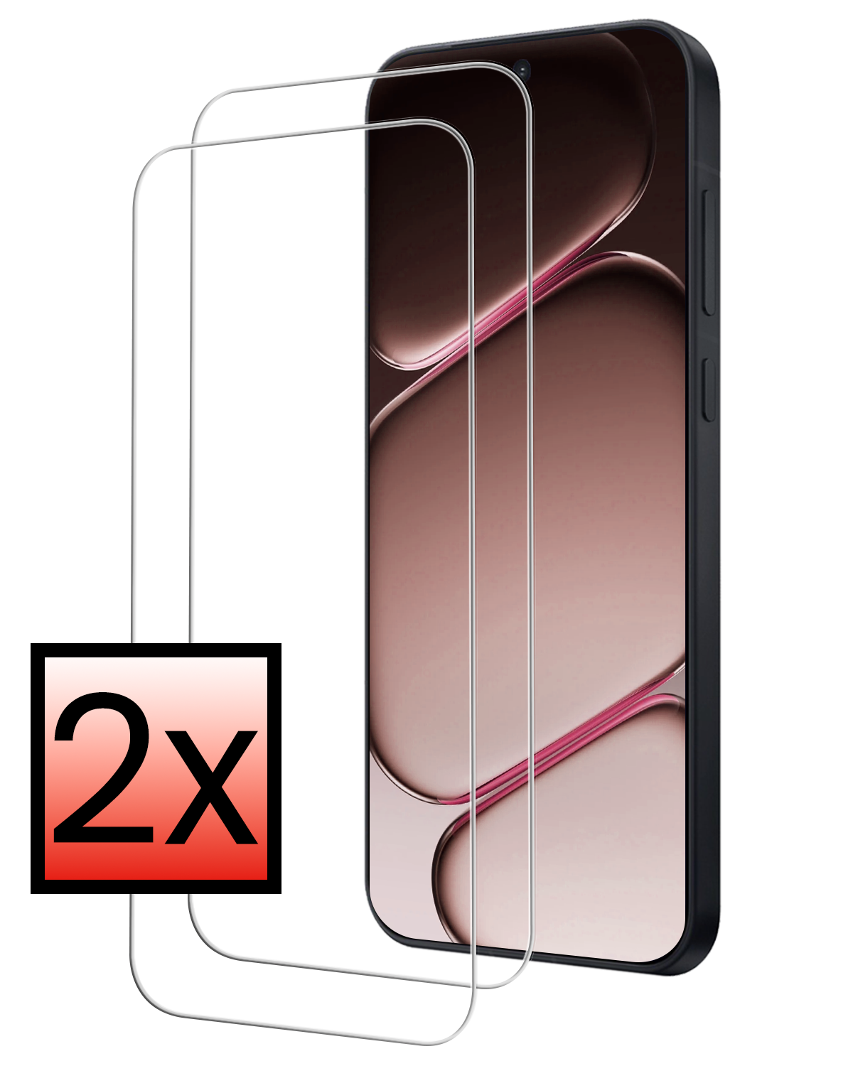 NoXx NoXx OnePlus 15R Screenprotector Glas - 2 PACK