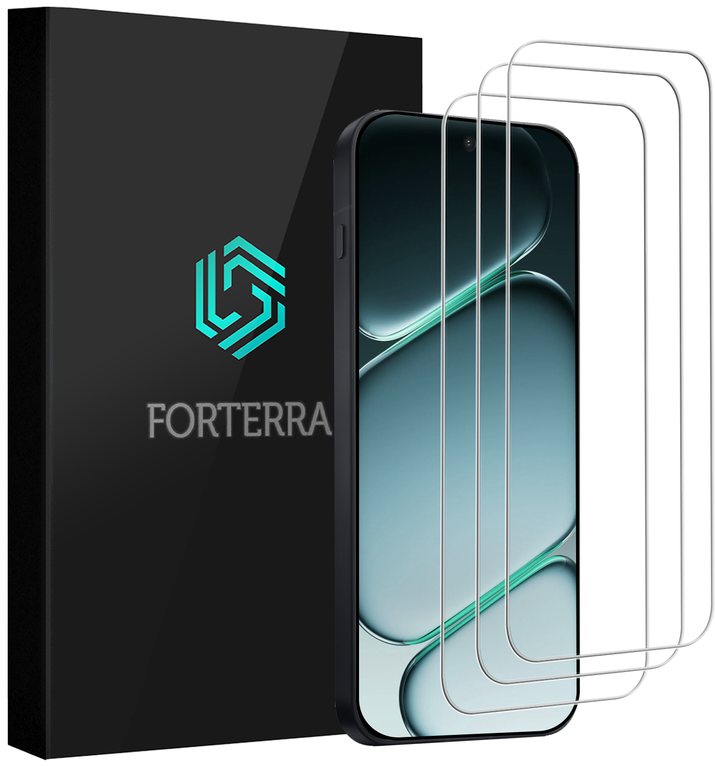 Forterra Forterra OnePlus 15R Screenprotector Glas - 3 PACK