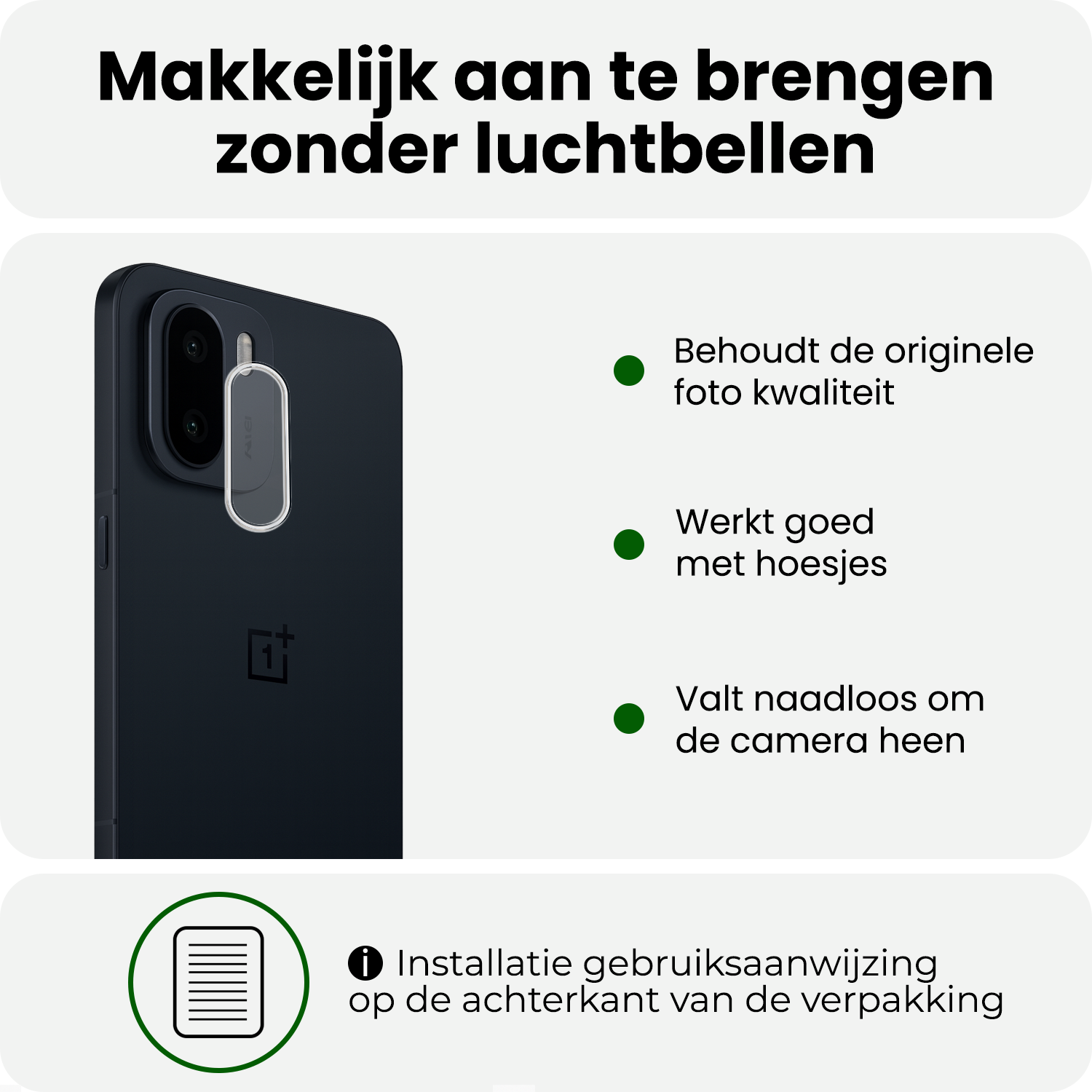 BASEY. BASEY. OnePlus 15R Camera Screenprotector - 2 PACK