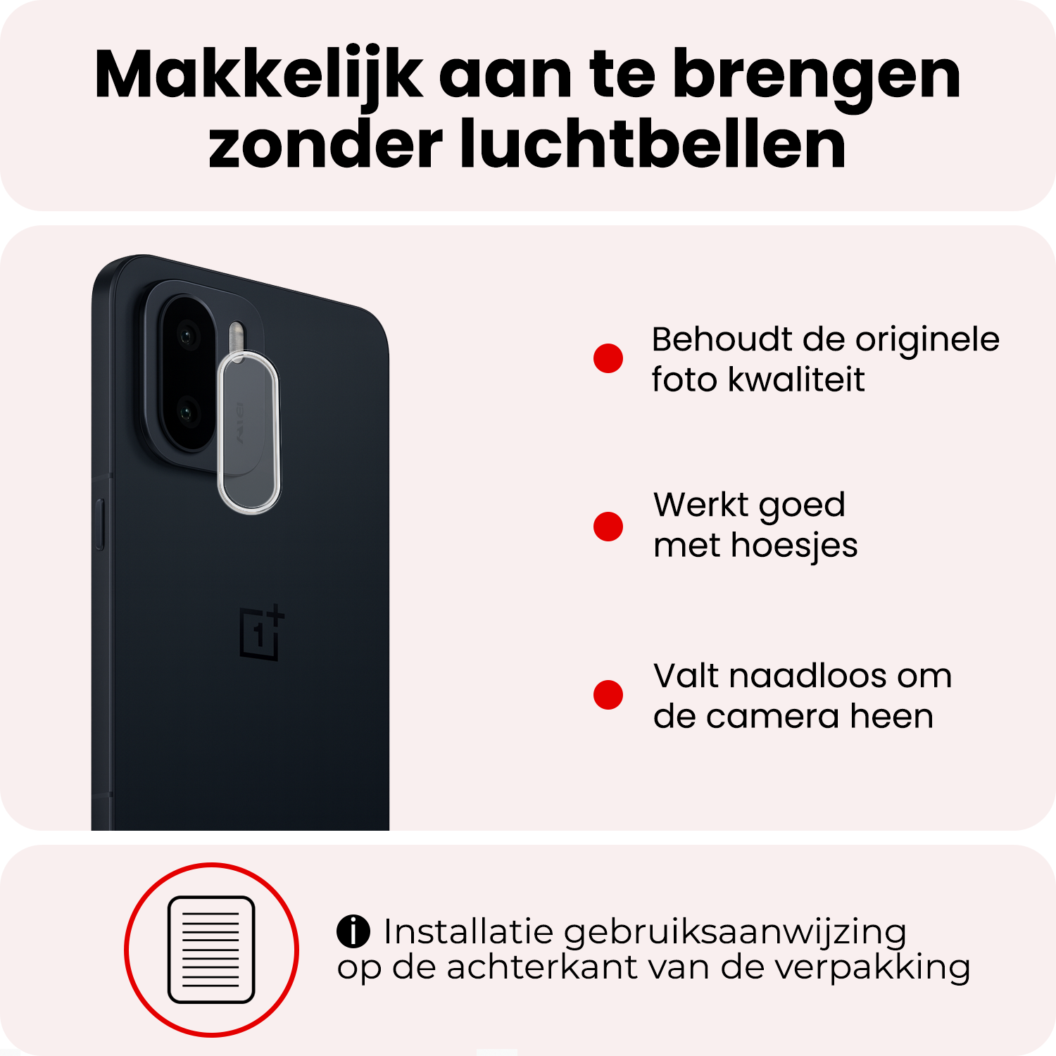 NoXx NoXx OnePlus 15R Camera Screenprotector - 2 PACK