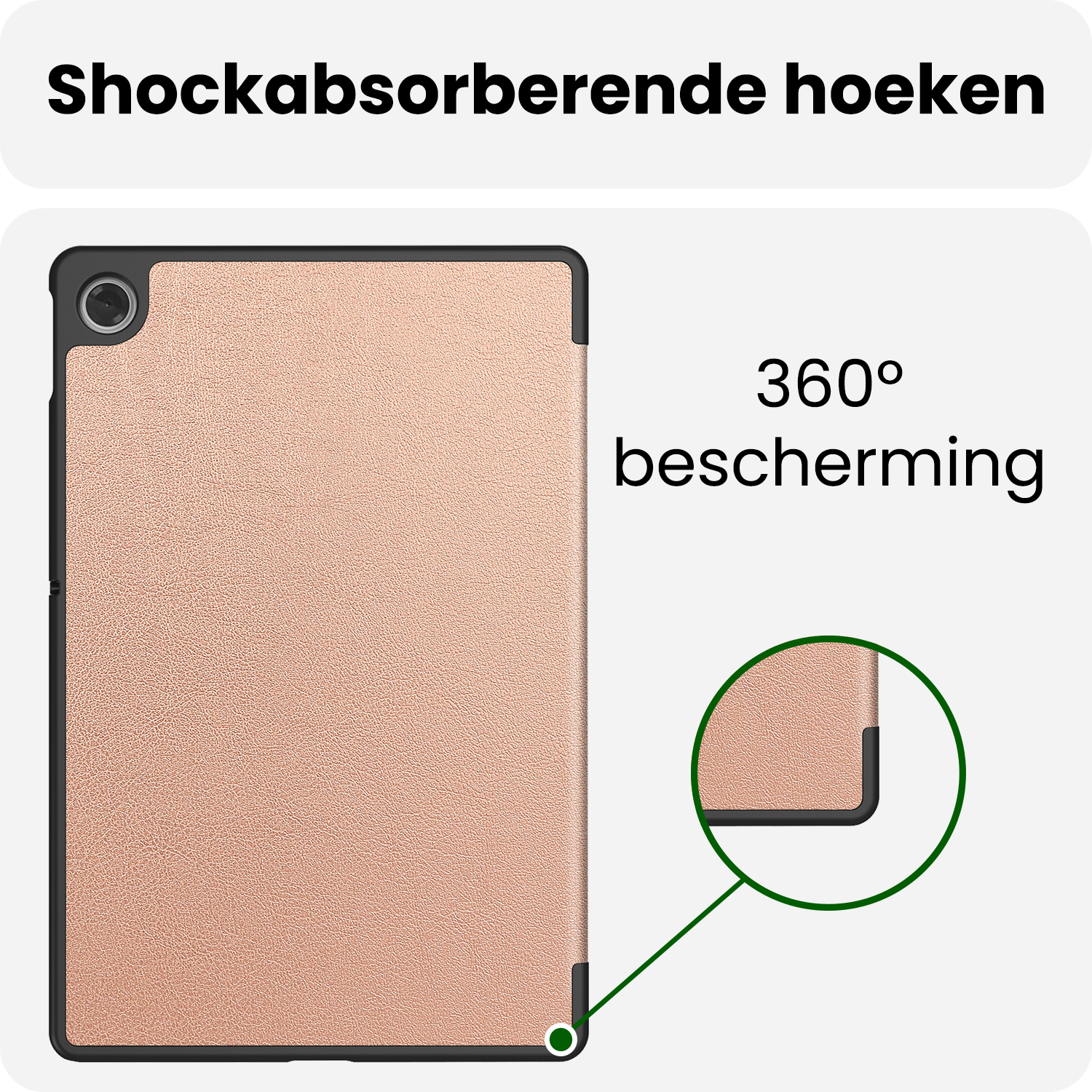 BASEY. BASEY. Lenovo Tab 10.1 inch Hoesje - Rose Goud