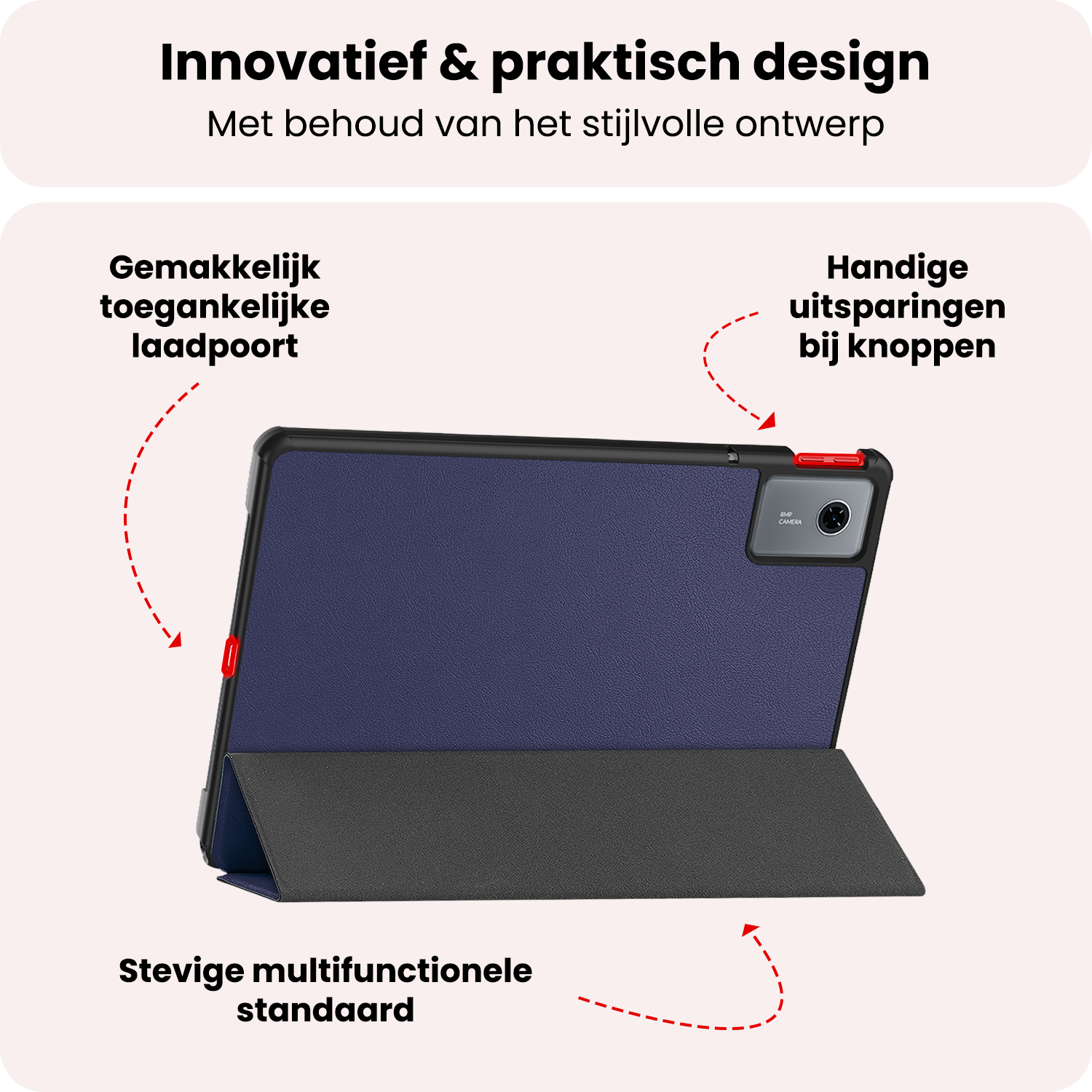 NoXx NoXx Lenovo Idea Tab Hoesje - Donkerblauw
