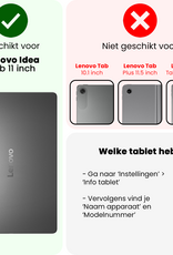 NoXx NoXx Lenovo Idea Tab Hoesje Met Screenprotector - Donkerblauw