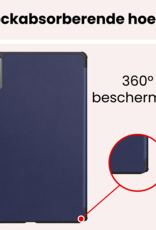 NoXx NoXx Lenovo Idea Tab Hoesje Met Screenprotector - Donkerblauw