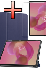 NoXx NoXx Lenovo Idea Tab Hoesje Met Screenprotector - Donkerblauw