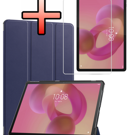 NoXx NoXx Lenovo Idea Tab Hoesje Met Screenprotector - Donkerblauw