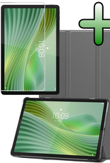 BASEY. BASEY. Lenovo Tab 10.1 inch Hoesje Met Screenprotector - Grijs
