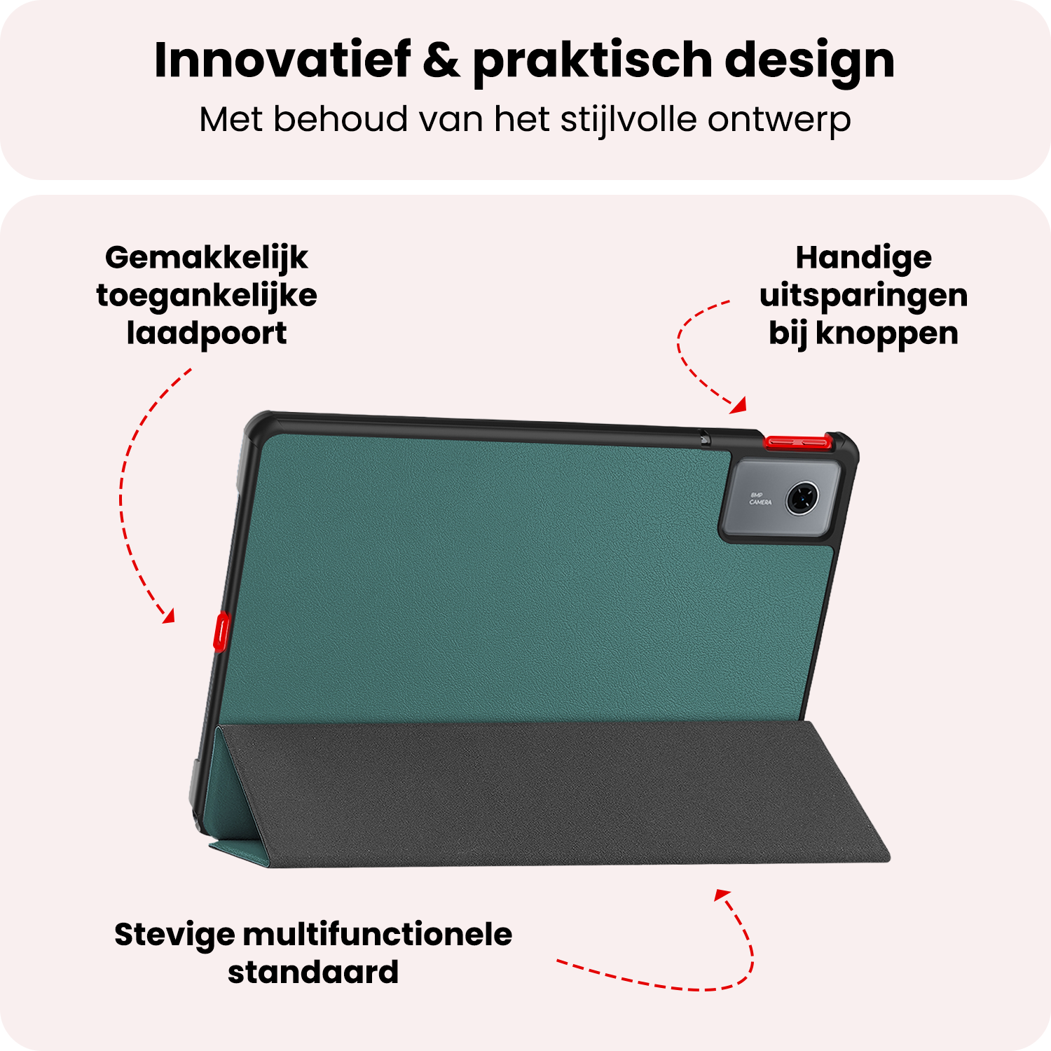 NoXx NoXx Lenovo Idea Tab Hoesje Met Screenprotector - Donkergroen