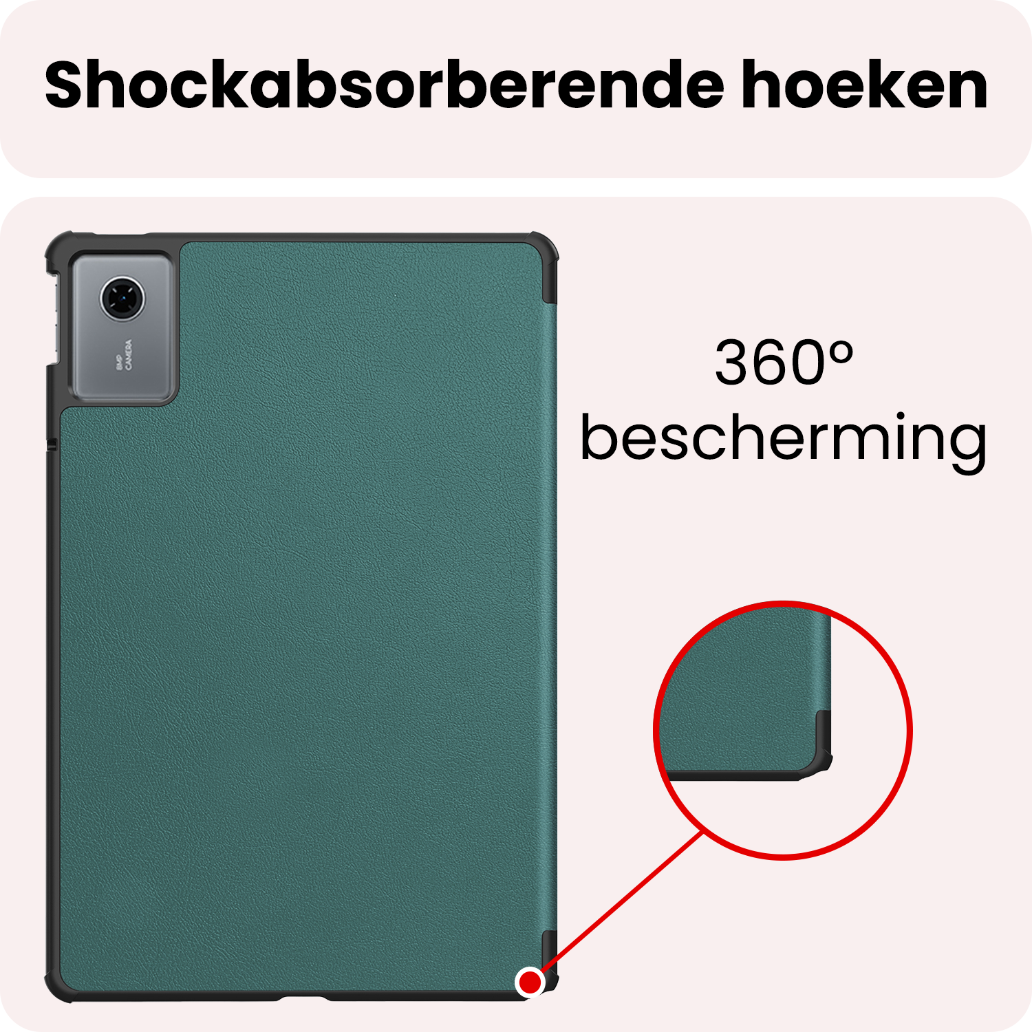NoXx NoXx Lenovo Idea Tab Hoesje Met Screenprotector - Donkergroen