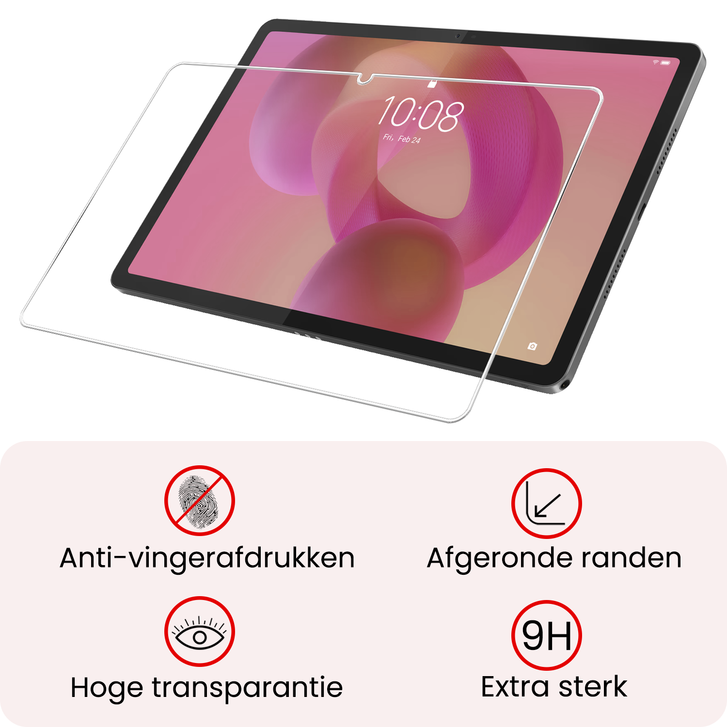 NoXx NoXx Lenovo Idea Tab Hoesje Met Screenprotector - Grijs