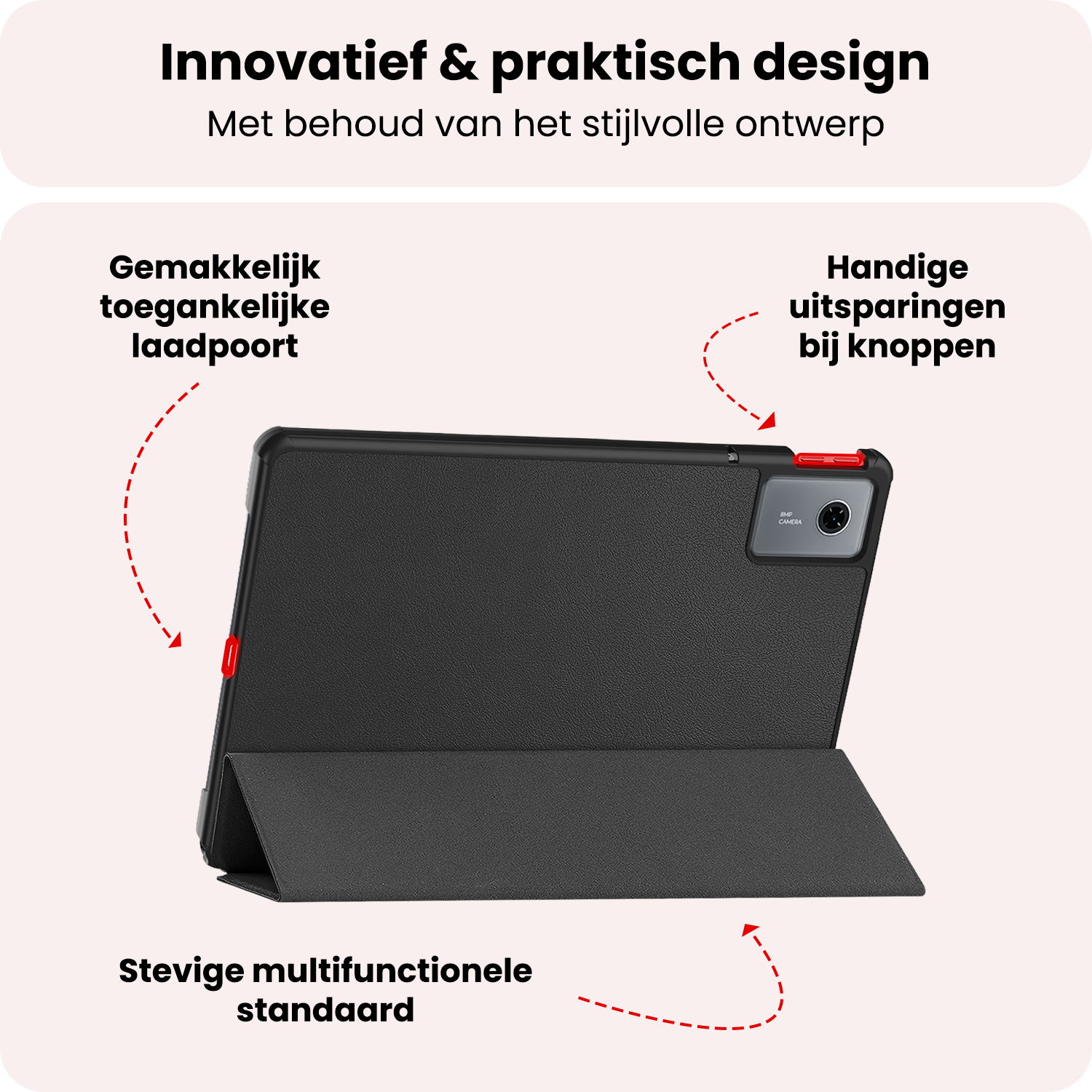 NoXx NoXx Lenovo Idea Tab Hoesje Met Screenprotector - Zwart