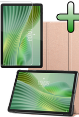 BASEY. BASEY. Lenovo Tab 10.1 inch Hoesje Met Screenprotector - Rose Goud