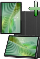BASEY. BASEY. Lenovo Tab 10.1 inch Hoesje Met Screenprotector - Zwart