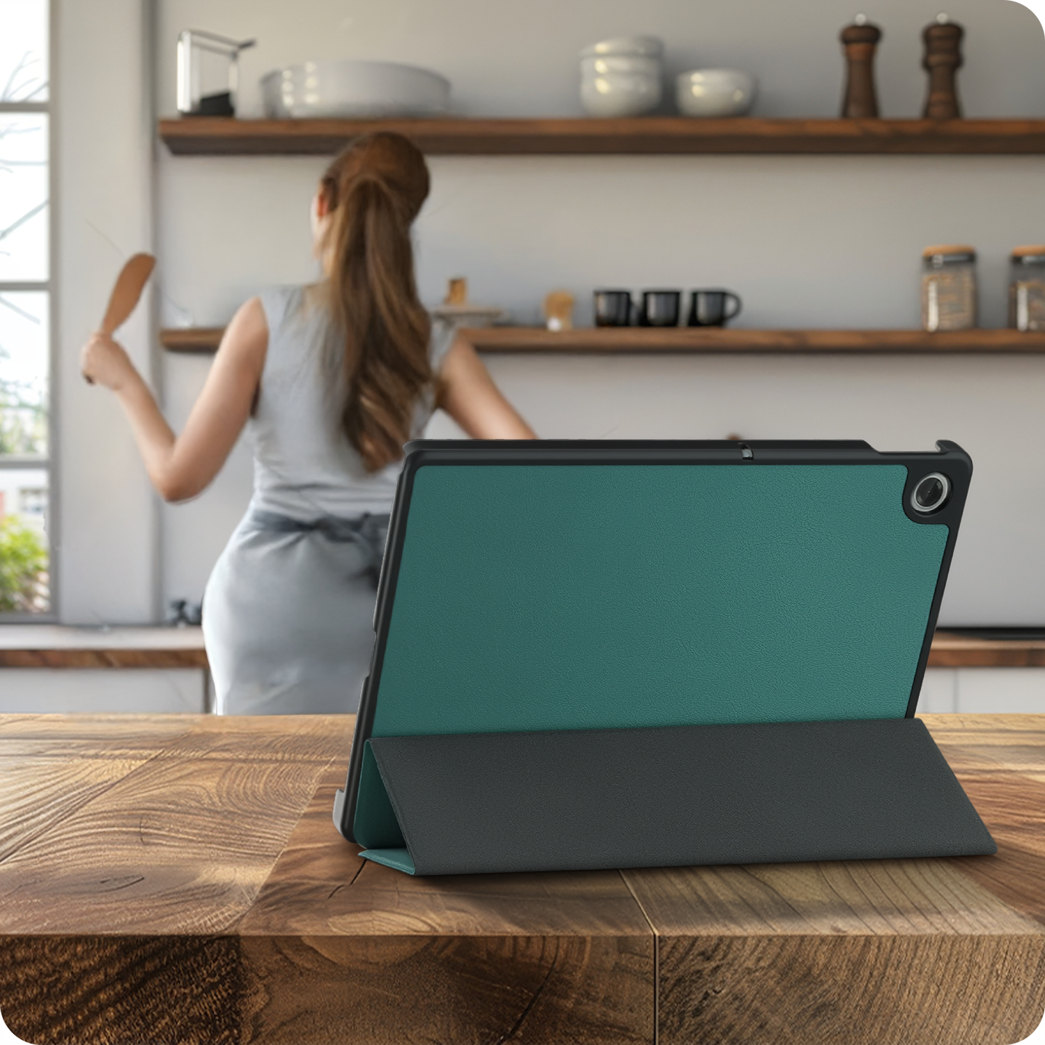 NoXx NoXx Lenovo Tab 10.1 inch Hoesje - Donkergroen