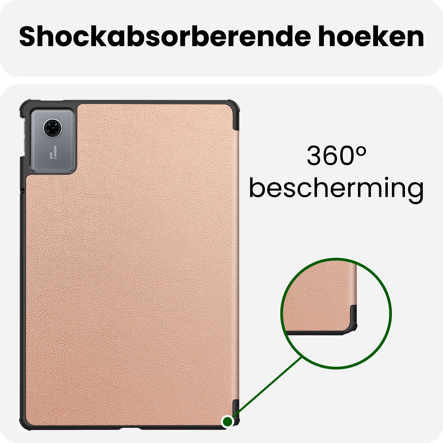 BASEY. BASEY. Lenovo Idea Tab Hoesje - Rose Goud