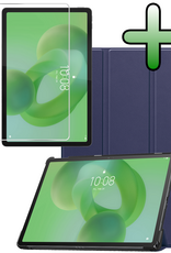 BASEY. BASEY. Lenovo Idea Tab Hoesje Met Screenprotector - Donkerblauw