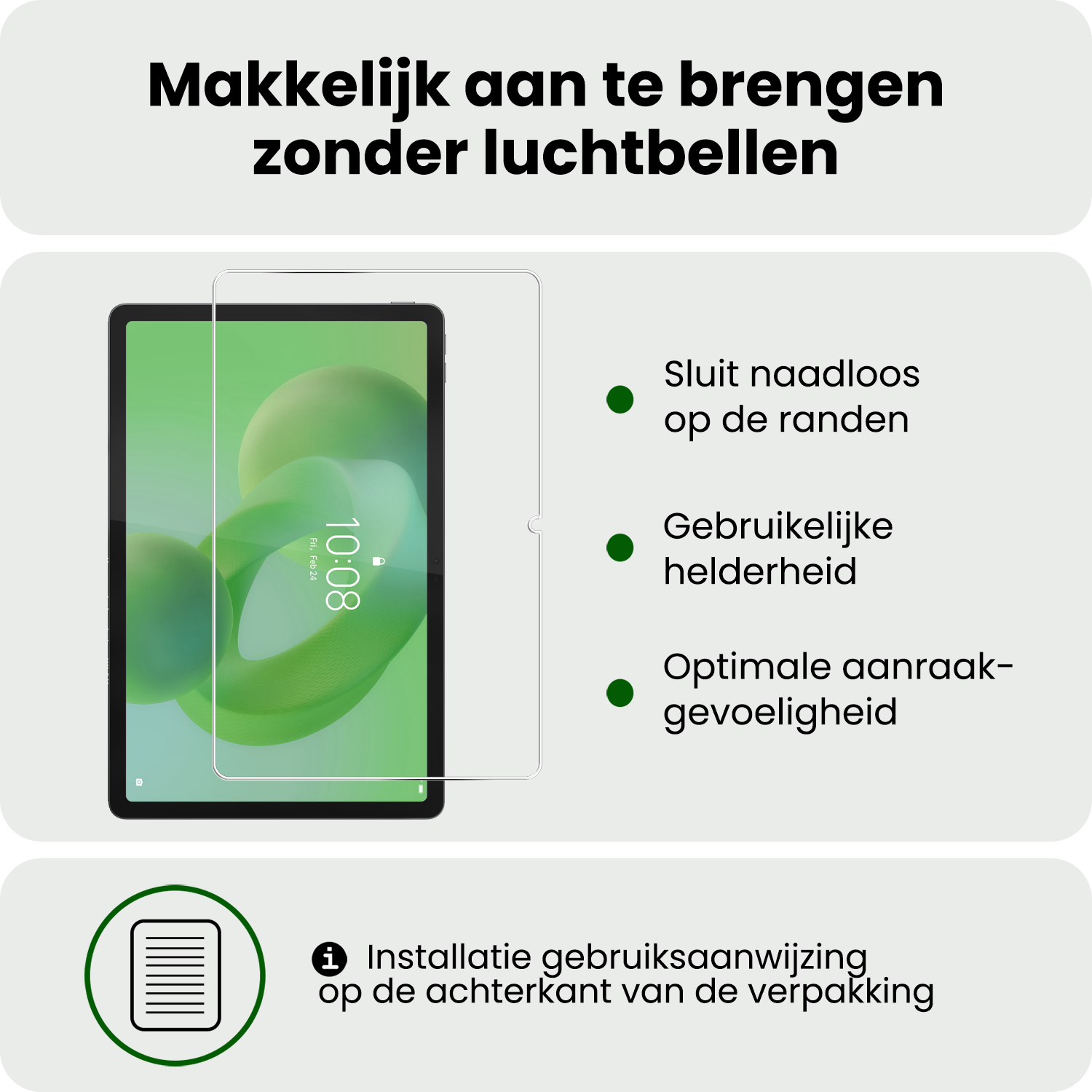 BASEY. BASEY. Lenovo Idea Tab Hoesje Met Screenprotector - Donkerblauw