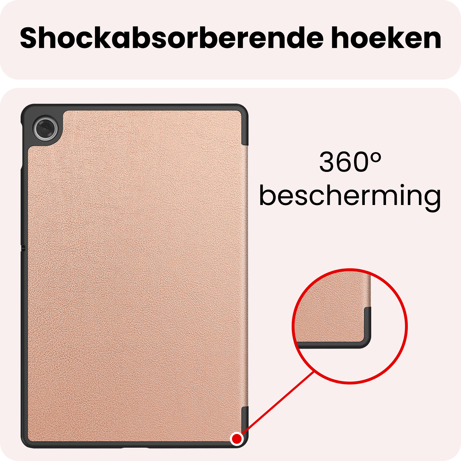 NoXx NoXx Lenovo Tab 10.1 inch Hoesje - Rose Goud