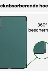 BASEY. BASEY. Lenovo Idea Tab Hoesje Met Screenprotector - Donkergroen