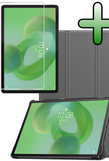 BASEY. BASEY. Lenovo Idea Tab Hoesje Met Screenprotector - Grijs