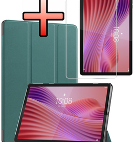 NoXx NoXx Lenovo Tab 10.1 inch Hoesje Met Screenprotector - Donkergroen