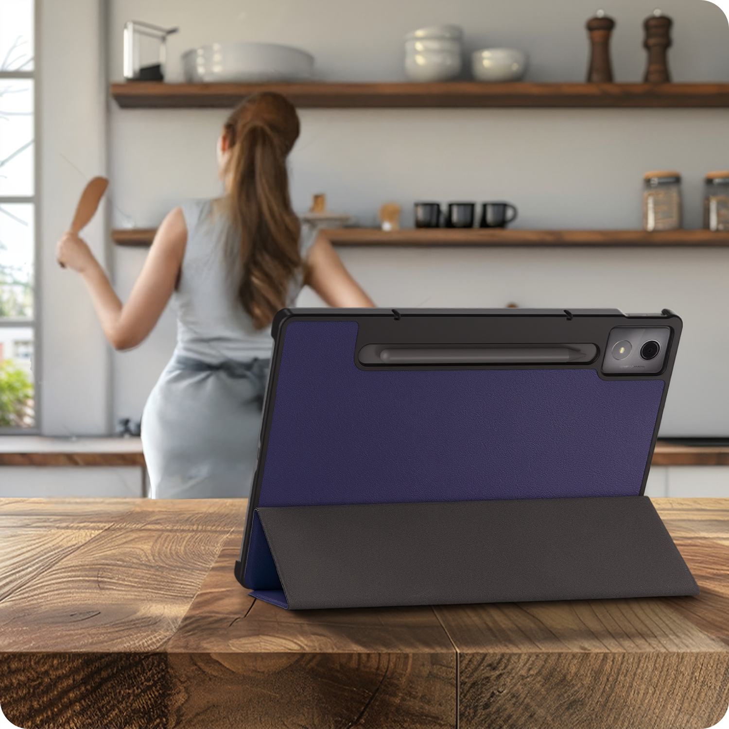 BASEY. BASEY. Lenovo Idea Tab Pro Hoesje - Donkerblauw
