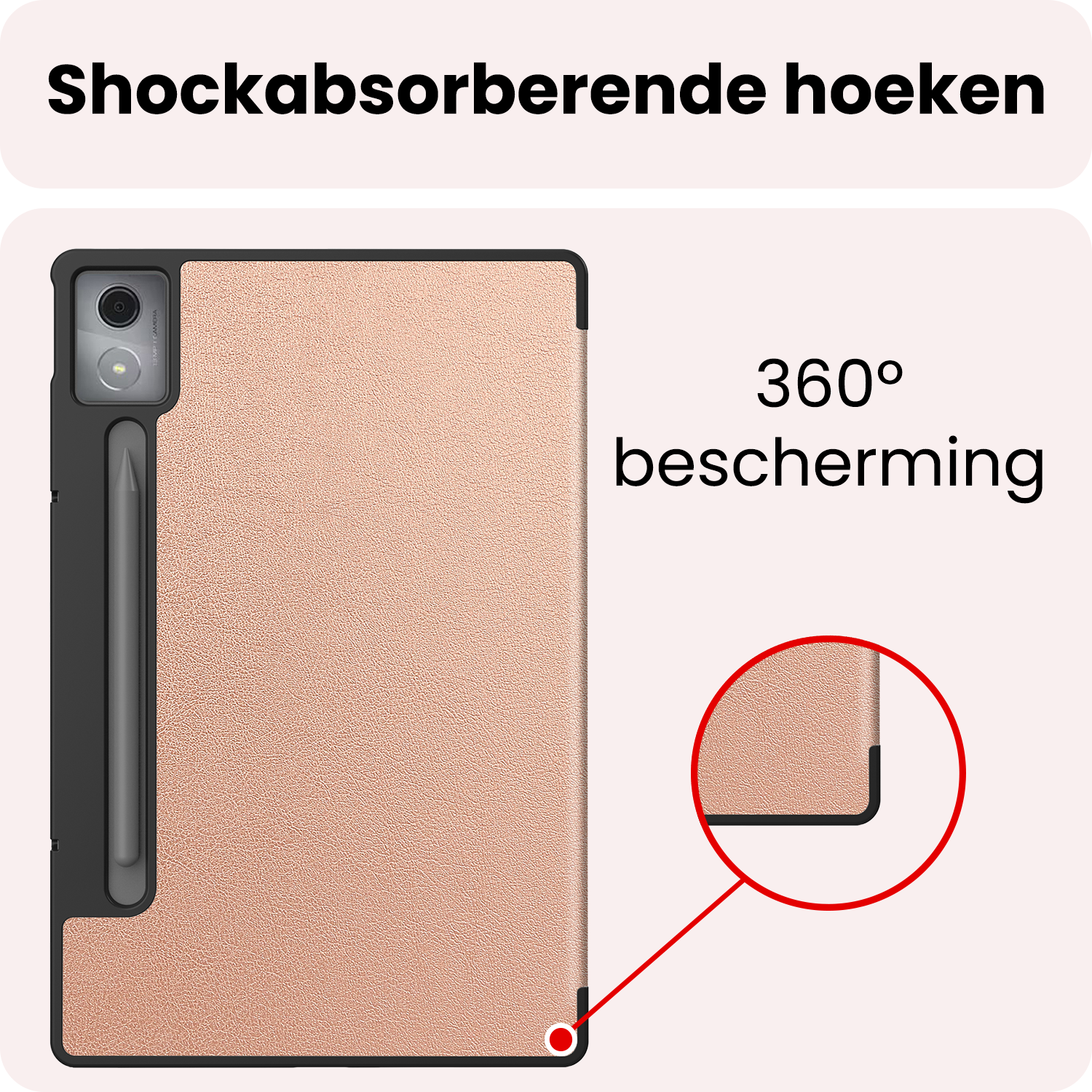 NoXx NoXx Lenovo Idea Tab Pro Hoesje - Rose Goud