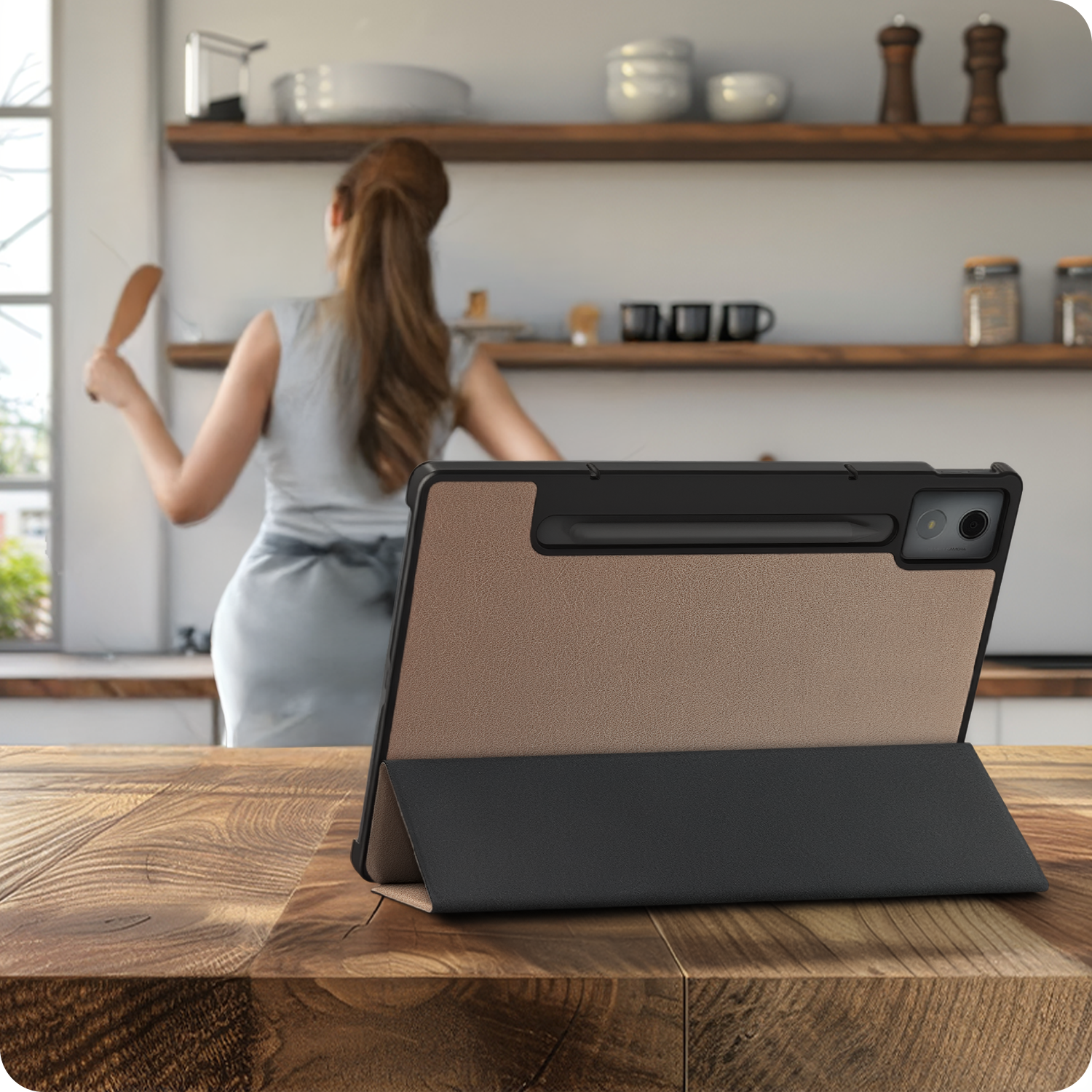 BASEY. BASEY. Lenovo Idea Tab Pro Hoesje - Rose Goud