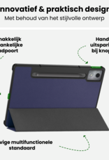 BASEY. BASEY. Lenovo Idea Tab Pro Hoesje Met Screenprotector - Donkerblauw