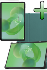 BASEY. BASEY. Lenovo Idea Tab Pro Hoesje Met Screenprotector - Donkergroen