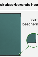 BASEY. BASEY. Lenovo Idea Tab Pro Hoesje Met Screenprotector - Donkergroen