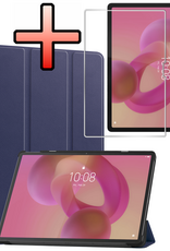 NoXx NoXx Lenovo Idea Tab Pro Hoesje Met Screenprotector - Donkerblauw