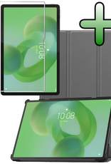 BASEY. BASEY. Lenovo Idea Tab Pro Hoesje Met Screenprotector - Grijs