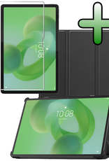 BASEY. BASEY. Lenovo Idea Tab Pro Hoesje Met Screenprotector - Zwart