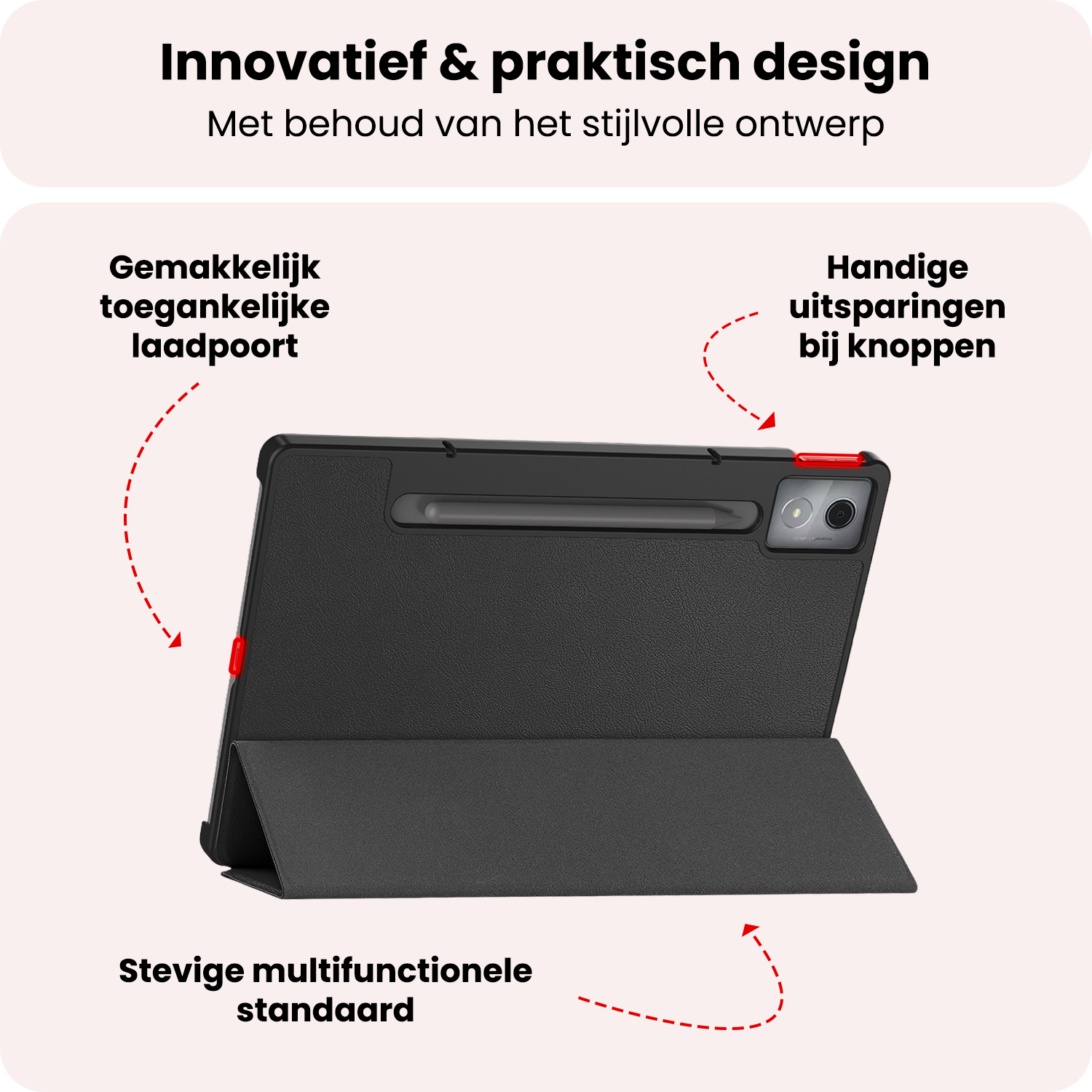 NoXx NoXx Lenovo Idea Tab Pro Hoesje Met Screenprotector - Zwart