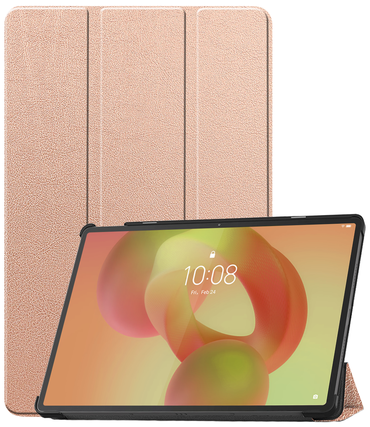 Nomfy Nomfy Lenovo Idea Tab Pro Hoesje - Rose Goud