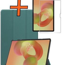 Nomfy Nomfy Lenovo Idea Tab Pro Hoesje Met Screenprotector - Donkergroen
