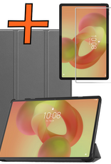 Nomfy Nomfy Lenovo Idea Tab Pro Hoesje Met Screenprotector - Grijs