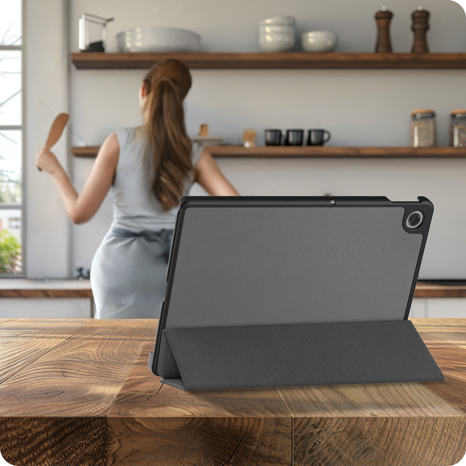 Nomfy Nomfy Lenovo Tab 10.1 inch Hoesje - Grijs