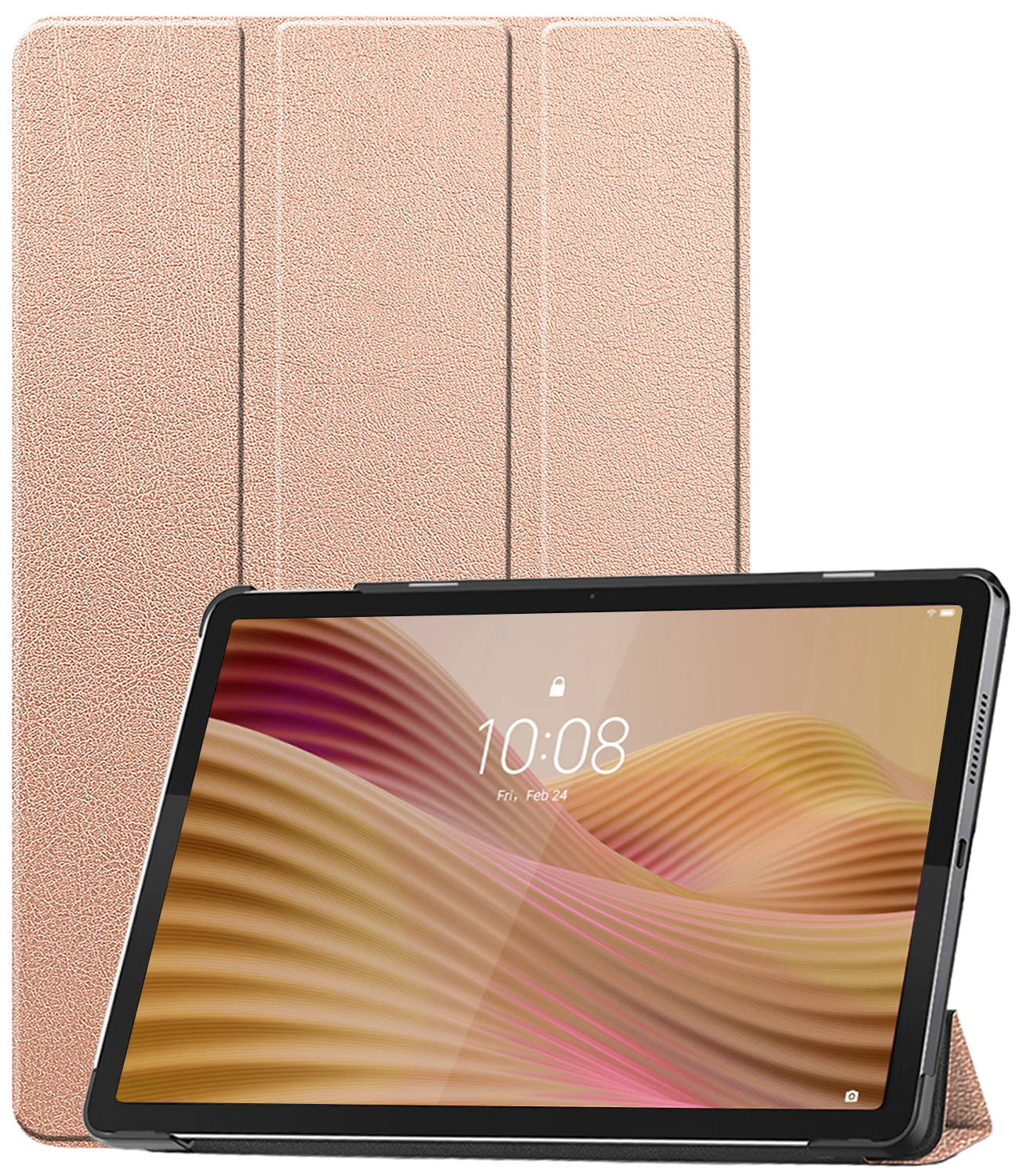 Nomfy Nomfy Lenovo Tab 10.1 inch Hoesje - Rose Goud