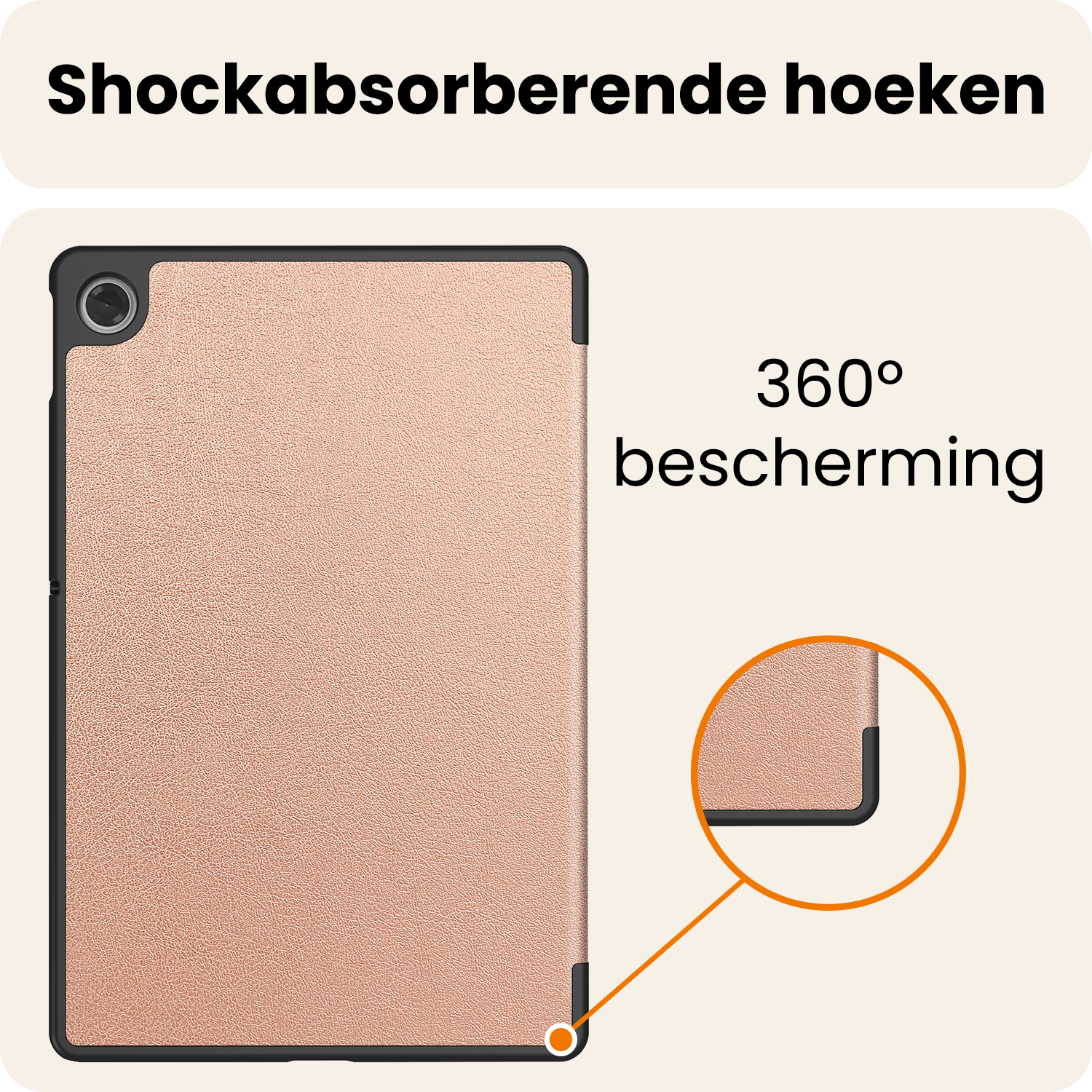 Nomfy Nomfy Lenovo Tab 10.1 inch Hoesje - Rose Goud