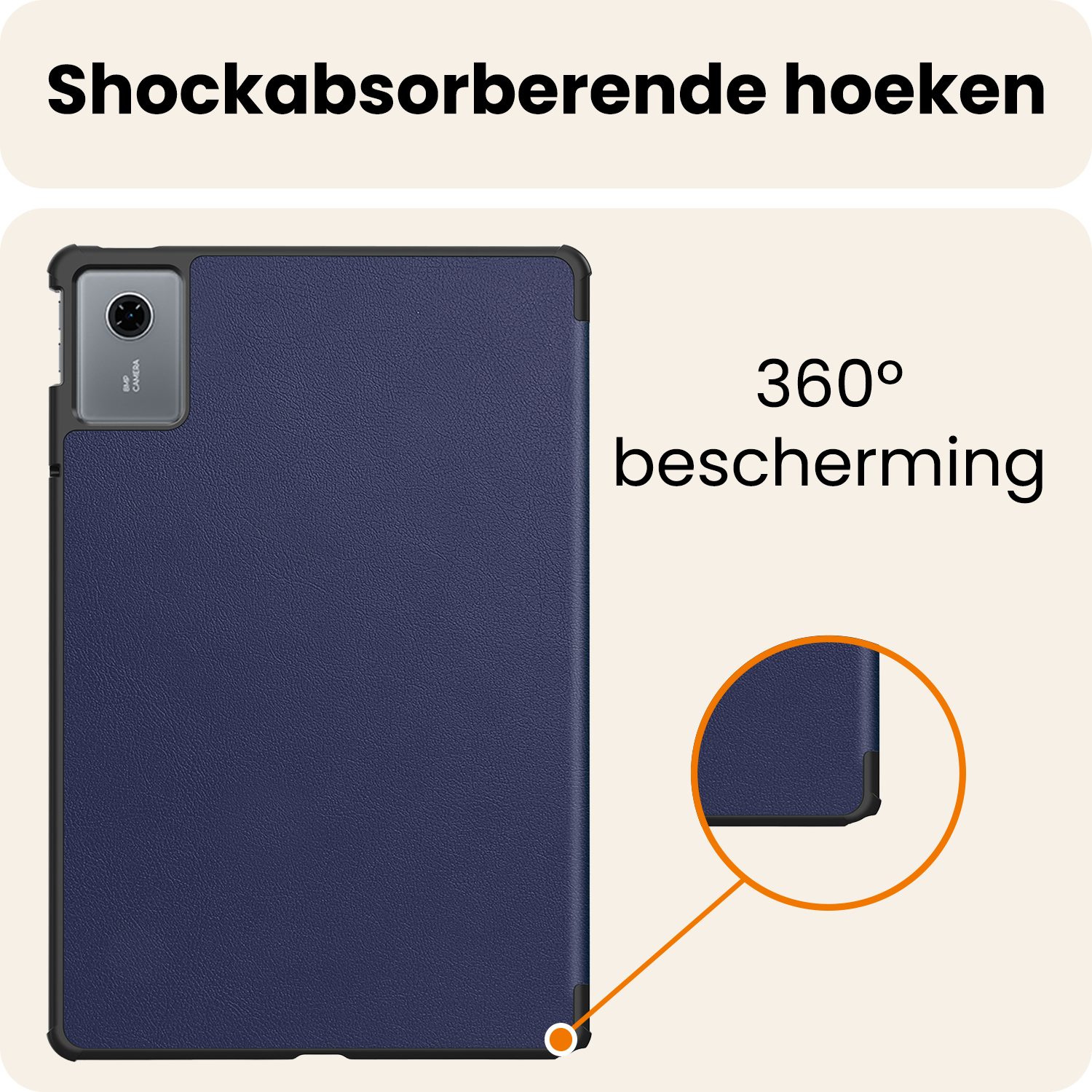 Nomfy Nomfy Lenovo Idea Tab Hoesje - Donkerblauw