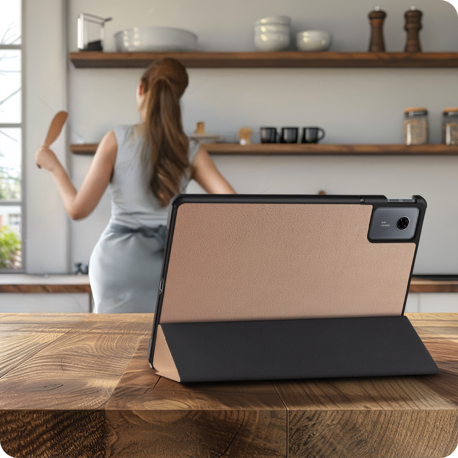 Nomfy Nomfy Lenovo Idea Tab Hoesje - Rose Goud