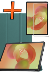 Nomfy Nomfy Lenovo Idea Tab Hoesje Met Screenprotector - Donkergroen