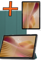 Nomfy Nomfy Lenovo Tab 10.1 inch Hoesje Met Screenprotector - Donkergroen